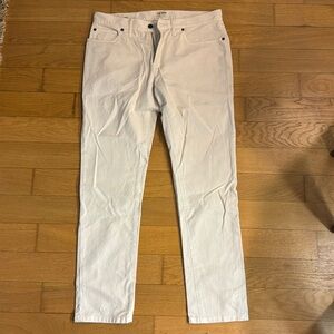 Todd Snyder 34x32 white corduroy pant